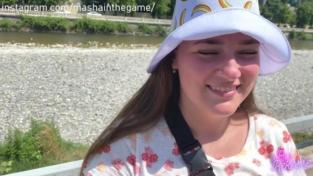 Пикапер развел телку в панамке на минет и кончил ей в рот