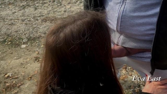 Минет на пляже от развратной незнакомки-eva last