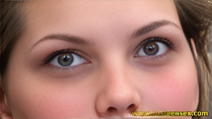 Худощавая девушка с зелеными глазами села на шпагат и занялась мастурбацией