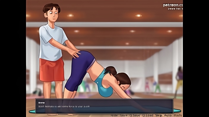 Рисованная потаскуха с большими дойками дает в дырки двум парням