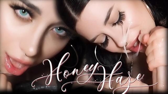 Страстная брюнетка с татуировками на руках дрочит и помещает за щеку толстый фаллос друга