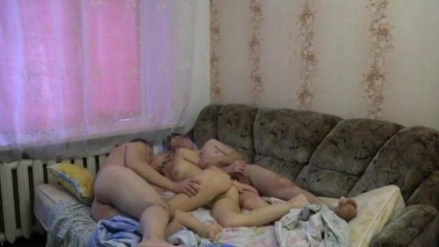 Bisexual couple invites boyfriend to swing party