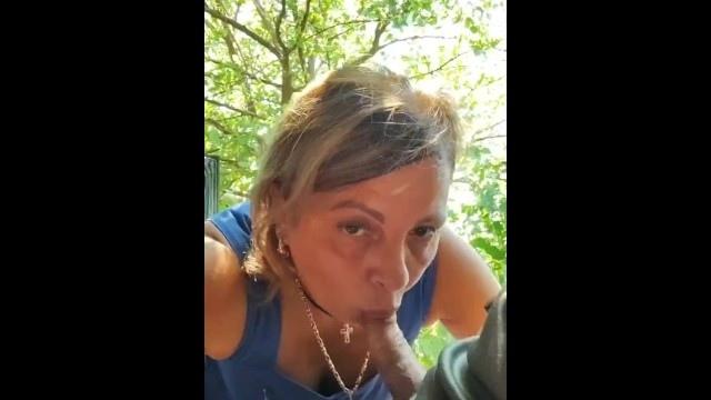 Минет на природе в авто