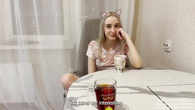 I wanted to eat sugar from my juicy blonde neighbor