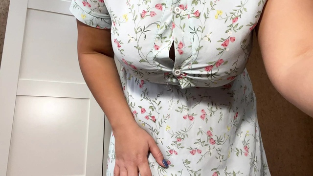 Busty Eva loves to masturbate her pussy with her fingers, dirty talk, Eva's loud moans