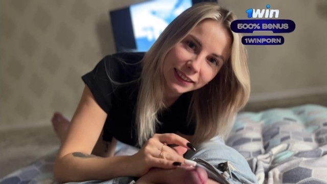 Homemade blowjob and a lot of saliva