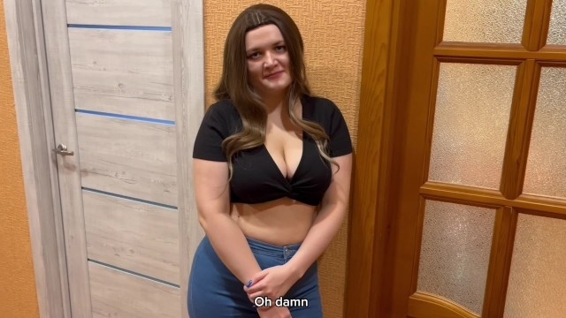 The stepson fucked his stepmom with big tits while his father was not at home and cum in her mouth