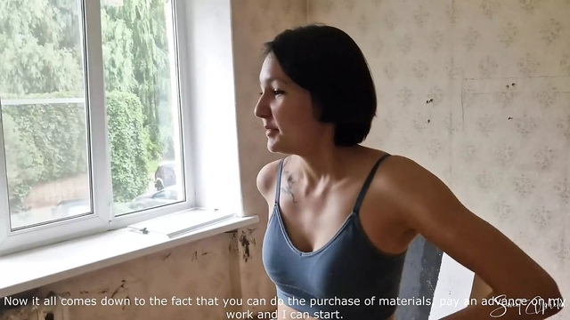 She Bought for the Renovation of the Apartment with Her Body POV